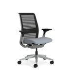 Steelcase Think Ergonomic Office Chair With LiveBack Lumbar Support, 4D Armrests, Sustainable Design Pepper