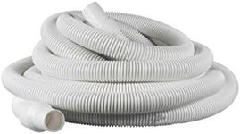 Swimming Pool & Spa 12m Swivel Cuff Vacuum Hose White 38mm Diameter