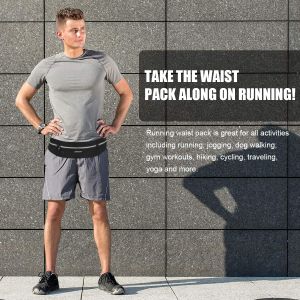 HAISSKY Running Belt Waist Pack – Water Resistant, Fits Phones Up to 6.9”