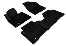 3D MAXpider - L1HY01701509 Custom Fit Floor Mats for Hyundai Santa FE Sport 2013-2018 All-Weather Car Floor Mats Liners, Kagu Series (1st & 2nd Row, Black)