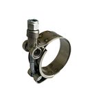 Bolzta® Part-Stainless Steel T Bolt Hose Clamp for Industrial Machinery & Exhaust Clip 46-54mm x1