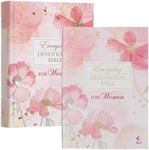 NLT Holy Bible Everyday Devotional Bible for Women New Living Translation, Pink Printed Floral