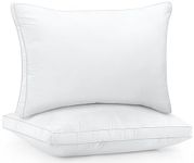 Utopia Bedding Bed Pillows for Sleeping King Size 2 Pack (White), Hotel Quality Cooling Gusseted Pillow for Side, Back and Stomach Sleepers