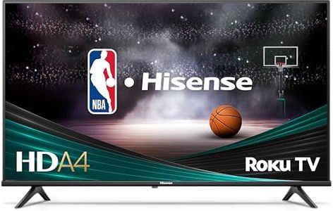 Hisense 32-Inch Class A4 Series HD 720p Smart Roku TV with Alexa Compatibility (32A4HNR, 2024 Model) - Dolby Audio, Slim Bezel Design, Google Assistant