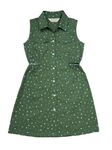 Gini & Jony Girls Green Floral Printed Woven Sleeveless Dress 9-12 Months