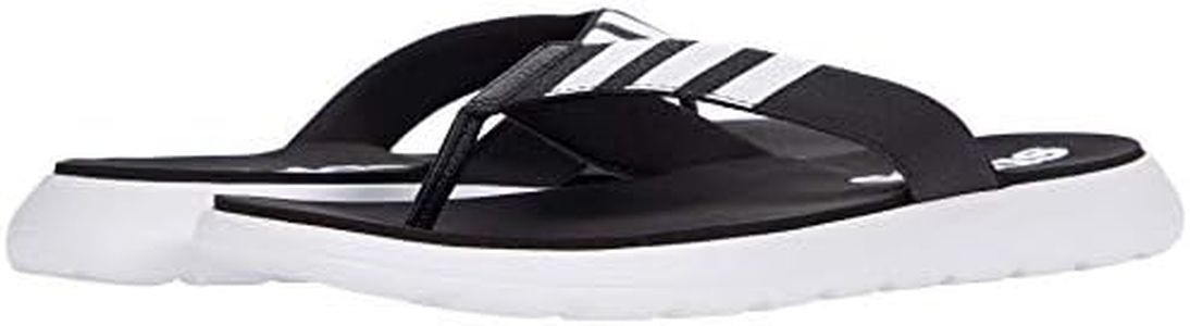 adidas Men's Comfort Flip Flop Slide Sandal, Black, Numeric_9