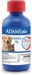 Adams Plus Pyrethrin Dip For Dogs and Cats | Kills and Repels Fleas, Ticks, Lice, Gnats, Mosquitoes and Flies | 4 Fl Oz