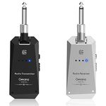 Getaria 5.8Hz Guitar Wireless System, 8Hs Runtime Low Latency 4Channels Wireless Guitar Transmitter Receiver Digital Guitar System Cordless Bass Guitar For Electric Guitars Bass