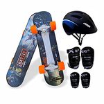 Jaspo Battleground Intact 26"x 6.25" Inches Fiber Beginner Skateboard for Jaspo Turbo 26"x 6.25" Inches Fiber Beginner Skateboard for 8 yrs & Above (Battleground Intact)