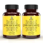 AMIHEM's Grape Seed Extract Supplement - 1000mg Per Serving Antioxidant Capsules - For Good Skin, Hair & Nails Health Pack of 2