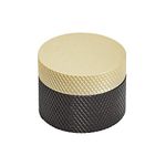 Amerock | Cabinet Knob | Matte Black/Matte Gold | 1-1/4 inch (32 mm) Diameter | Transcendent | 1 Pack | Drawer Knob | Cabinet Hardware