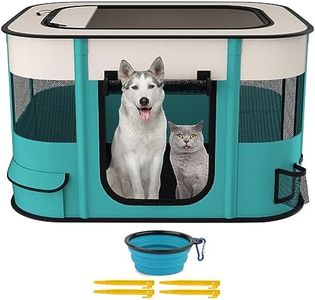 NOCOEX Foldable Pet Playpen,Portable Dog Cat Crate Pet Kennel Tent, Puppy playpen Indoor, Free Carrying Case,Outdoor Travel Use Camping for Small Large Dogs,Cats,Animals,Large