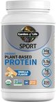 Garden of Life Organic Vegan Protein Powder with Probiotics, BCAAs, NSF Certified, Gluten Free & Sport, Non GMO, Sport Protein Powder, 19 Servings, Vanilla