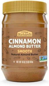 Crazy Richard's 100% All-Natural Creamy Dry Roasted Cinnamon Almond Butter, Non-GMO, Real Cane Sugar (16 Ounce, Pack of 1)