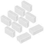 LeMotech Project Box 10 Pieces ABS Plastic Electrical Project Case Small Junction Box for Electronics White 3.15 x 1.97 x 1.02 inch (80 x 50x 26 mm)