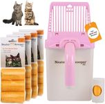 Neater Pets Neater Scooper XL Cat Litter Scoop, 195 Refill Bags – Extra-Large Capacity Mess-Free Cat Litter Scooper with Bag for Large & Multiple Cats, Spill-Proof Litter Box Scooper with Scoop Holder