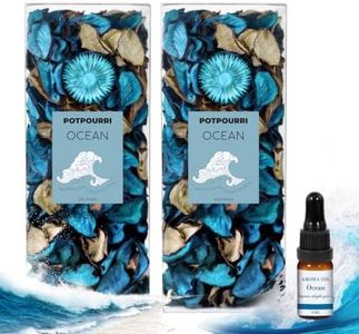 SCENTORINI Potpourri Bags, Potpourri Bowl Filler, Blue Vase Filler, 10.44 oz Ocean Scented Bowl Fillers for Home Decor, Coastal Bathroom Beach Decor