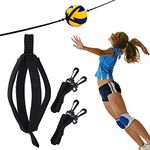 TOBWOLF Volleyball Spike Trainer, Volleyball Spike Training System for Column, Volleyball Equipment Training Aid Improves Serving, Jumping, Arm Swing Mechanics and Spiking Power - Black