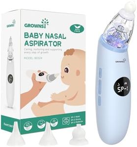 Baby Nasal Aspirator | Baby Nose Sucker | Baby Nose Cleaner, Automatic Booger Sucker for Baby, Rechargeable, with Pause & Music & Light Function（Blue）