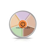 Colors Queen Light Weight Multi-Purpose Matte Concealer Color Corrector Palette | Creamy Matte Finish, Easy to Blend Hydrating Formula | Long Lasting & Waterproof Concealer for Face Makeup (02)