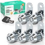 LATCH.IT 7/8” RV Storage Locks | 5-Pack RV Compartment Locks | Utility Cam Lock | 100% Metal RV Locks for Storage Door on Camper | 10-Key RV Cam Lock | Check Fitment Image Before Purchasing
