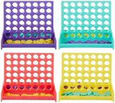 The Twiddlers 24 Pack Mini 4 in a Row Games for Kids Age 3+ (4 Colours) Line Up Mini Board Games for Education, Travel, Camping, Operation, Kids & Family