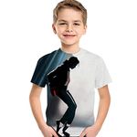 Kids Boys Girls Fashion 3D T-Shirt Michael Jackson Print Tee Shirt Tops