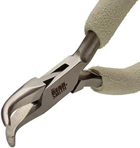 The Beadsmith Bent Chain Nose Pliers – Wire Elements Series – 6.25 inches (159mm) – Polished Steel Head, Elongated Handle & Double-leaf Spring – European Design & Quality – Tool for Jewelry Making