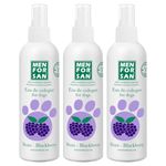 MENFORSAN Pack of 3 Cologne Water for dogs, Fresh and long-lasting aroma, Blackberry, 125ml