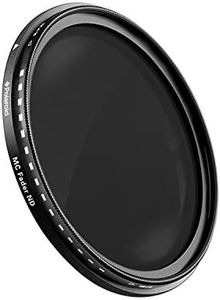 Polaroid Optics 58mm Multi-Coated Variable Range [ND3, ND6, ND9, ND16, ND32, ND400] Neutral Density Fader Filter ND2-ND2000 - Compatible w/ All Popular Camera Lens Models