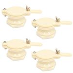 Creatyi 4 PCS Honey Extractor Valve Honey Tap Beekeeping Equipment (White)