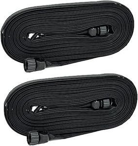 Rocky Mountain Goods Soaker Hose Flat (75’ Pack of 2)- Heavy Duty Double Layer Design - Saves 70% Water - Consistent Drip Throughout Hose - Leakproof Guarantee - Garden/Vegetable Safe