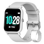 Blackview Smart Watch for Android Phones and iOS Phones, All-Day Activity Tracker with Heart Rate Sleep Monitor, 1.3" Full Touch Screen, 5ATM Waterproof Pedometer, Smartwatch for Men Women