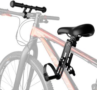 saurka Kid Bike Seat Front Mounted and Handlebar for Mountain Bike Parent-Child Cycling, Child Bicycle Seat&Child Handlebar Compatible with All Adult MTB Bike Cycling(Handlebar+Seat)