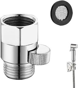 Vueinrg Vanne D'arrêt 1/2, Valve de Pommeau de Douche, Vannes de Contrôle du Débit D'eau, Connexion Standard G1/2, Robinet D'arrêt de Douche pour Pomme de Douche à Main et Douchette Fixe