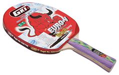 GKI Euro V Wooden Table Tennis Racquet (Multicolor, Pack of 1)