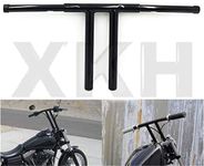 XKH- Black 12" Rise T-Bars Handlebar Drag Bar Compatible with Harley 96-17 Sportster Dyna Softail [B07LCYPNX2]