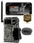 SPYPOINT LINK-MICRO-LTE Cellular Trail Camera 4 LED Infrared Flash Game Camera with 80-foot Detection and Flash Range LTE-Capable Cellular Trail Camera 10MP 0.5-second Trigger Speed Hunting Camera