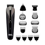 Morphy Richards Kingsman Pro 12-in-1 grooming kit for men|Rechargable all in one Men Trimmer |5 Face Nose Ear Hair blades|Free Travel Friendly Storage Pouch| Nose & Ear Trimmers | Private part shaving Body Groomers I 2-Yr Warranty|Black