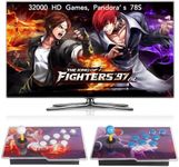 FVBADE [28000 Game in 1] 50S Pandora box Retro Games Arcade Game Console with Two Separate host for PC & Projector & TV 3D Games 1-4 Players Category Favorite List Save/Search/Hide/Pause/Delete Game