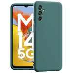 Amazon Brand- Solimo Basic Case for Samsung Galaxy M14 5G (Silicone_Green)