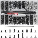 531 Pcs M2 M2.5 M3 Laptop Screws, N