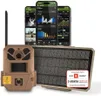 Moultrie Edge 3 Cellular Trail Camera with 3.4W Solar Kit - 40MP HD Photo Capture - 1080p Low-Glow Flash - GPS - Multi-Carrier Auto-Connect - Built-in Memory - 0.5s Trigger Speed - AI Buck Detection