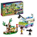 LEGO Friends Newsroom Van, Animal Rescue Playset, Pretend to Film and Report News with Toy Truck, Owl Figure and Aliya Mini-Doll, Gift for Girls, Boys and Kids 6 Plus Years Old 41749