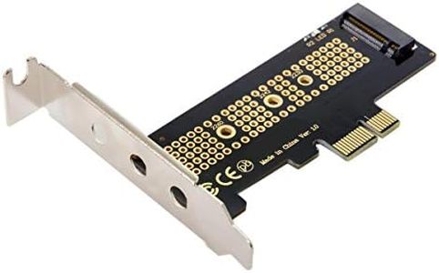 JSER Low Profile PCI-E 3.0 x1 Lane to M.2 NGFF M-Key SSD Nvme AHCI PCI Express Adapter Card