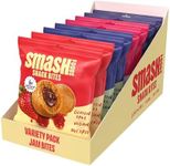 Smash Foods Energy Bites | Variety Pack | 5 Gluten-Free Vegan Snack Balls with No Sugar Added | Protein, Superfood Jam, Chia Seeds | On-the-Go Convenience | 8 Packs