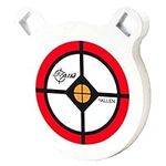 Allen Company EZ-Aim Steel Gong Target, 8 inch Gong, AR 500 Target at 200 Yards, White Powdercoat for Spotting Hits, Square Holes for Carriage Bolts