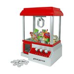 Global Gizmos 50190 Candy Grabber Machine/Battery Operated Kids Game/Retro Arcade Attraction/Novelty Sweets Dispenser