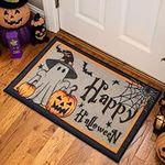 COSY HOMEER Halloween Festival Decor Doormat Indoor, 76x43 cm Nonslip Welcome Door Matts for Floor, Entrance Rug Machine Washable for Front Back door, Cute Ghost Pattern