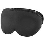 TRIXES Black Weighted Eye Mask – Includes an Ear Plug Set in a Black Silk Travel Bag – 3 PCS – Fully Adjustable – 100% Blackout – Comfortable Night Sleep